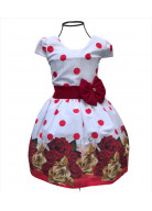 VESTIDO ROSAS VERMELHAS TAM. M